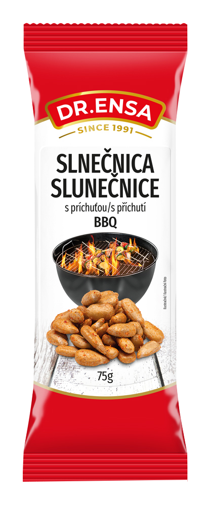 Slnečnica lúpaná s príchuťou BBQ 75g Dr.ENSA