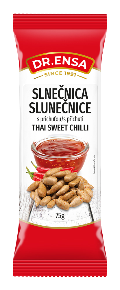 Slnečnica lúpaná s príchuťou Sweet Thai Chilli 75g Dr.ENSA