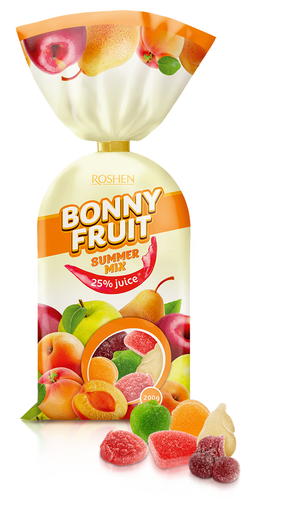 Cukríky Bonny Fruit Summer mix 200g