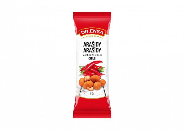Arašidy v cestíčku s príchuťou chilli 50g