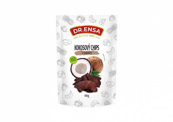 BIO Kokosový chips s kakaom 60g Dr.ENSA