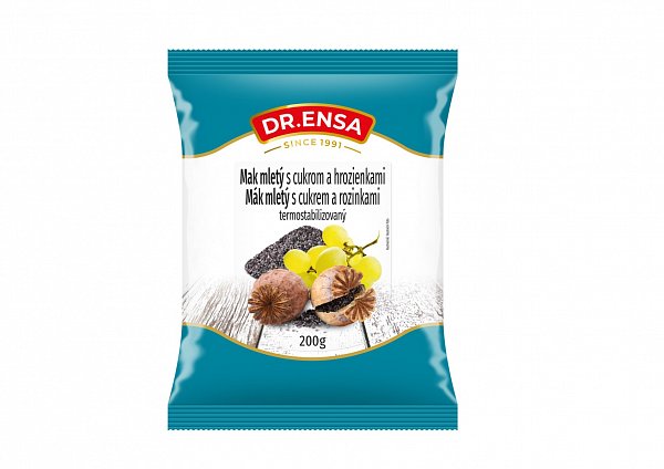 Mak mletý s cukrom a s hrozienkami 200g Dr.ENSA